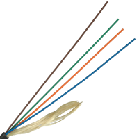 Волоконно-оптический кабель Lanmaster FTTH Drop,  FRP, LSZH, 1 волокно, SM G657, белый