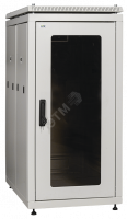 ITK Шкаф сетевой 19" LINEA N 42U 600х1000 мм стеклянная передняя дверь, задняя перфорированная серый