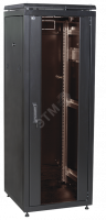 ITK Шкаф сетевой 19" LINEA N 47U 600х1000 мм стеклянная передняя дверь, задняя перфорированная черны