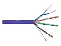 Кабель LANMASTER патч-кордовый FTP, 4x2, кат 5E, 100Mhz, PVC, синий, 305 м