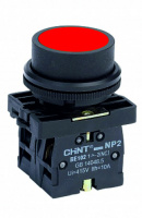Кнопка управления NP2-EA42 без подсветки  красная 1НЗ IP40 (CHINT)